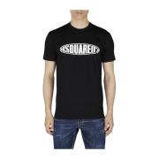 Zwart Surf T-Shirt Dsquared2 , Black , Heren