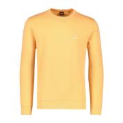 Oranje Ronde Hals Sweater Hugo Boss , Orange , Heren