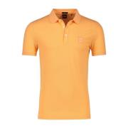 Oranje poloshirt met korte mouw Hugo Boss , Orange , Heren