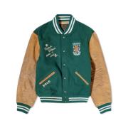 Gevoerde Varsity Jas met Heraldiek Grafisch Ralph Lauren , Green , Her...