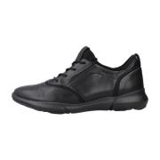 Stijlvolle Nebula Sneakers voor Vrouwen Geox , Black , Dames