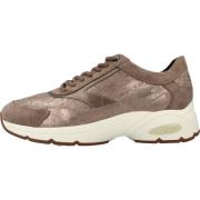 Stijlvolle Casual Sneakers voor Vrouwen Geox , Brown , Dames