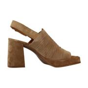 High Heel Sandals Alpe , Brown , Dames