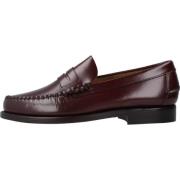 Bordeauxrode Leren Loafers voor Mannen Sebago , Red , Heren