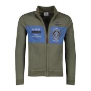 Groene militaire vest met bedrukt ontwerp Aeronautica Militare , Green...