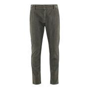 Slim Fit Corduroy Chino Broek BomBoogie , Gray , Heren