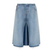 Oversized denim shorts MM6 Maison Margiela , Blue , Dames