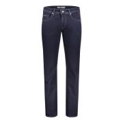 Donkerblauwe denim broek MAC , Blue , Heren