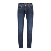 Donkerblauwe denim jeans Pierre Cardin , Blue , Heren