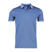 Blauwe polo met korte mouwen State of Art , Blue , Heren