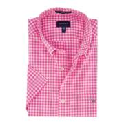 Gestreept Roze Casual Overhemd Gant , Pink , Heren