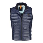 Donkerblauwe Bodywarmer met Rits Hugo Boss , Blue , Heren