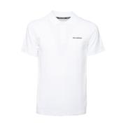 Wit Logo Polo T-Shirt Karl Lagerfeld , White , Heren
