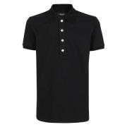 Klassieke Polo Shirt Balmain , Black , Heren