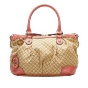 Pre-owned Canvas gucci-bags Gucci Vintage , Beige , Unisex