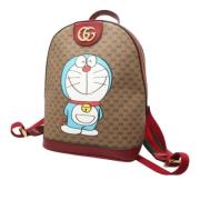 Pre-owned Fabric backpacks Gucci Vintage , Beige , Dames