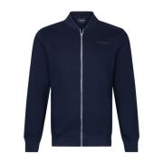 Donkerblauwe Cardigan met Rits Cavallaro , Blue , Heren