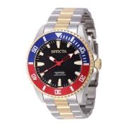 Pro Diver Quartz Horloge - Zwarte Wijzerplaat Invicta Watches , Gray ,...