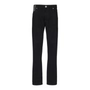 Recht gesneden jeans met strass Balmain , Black , Heren