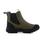 Waterdichte Chelsea Boots met Track Zool Woden , Green , Dames