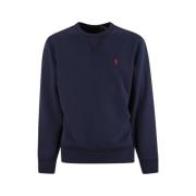 Sweatshirt met ronde hals en logo Ralph Lauren , Blue , Heren