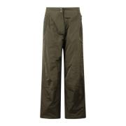 Lichtgewicht broek met uitlopende pijpen en logo-patch Moncler , Green...