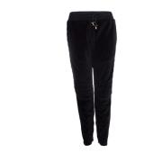 Velvet track pants Balmain Pre-owned , Black , Dames