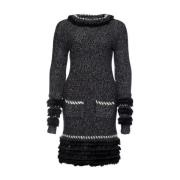 Pre-owned dress Chanel Vintage , Black , Dames