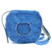 Pre-owned Fur shoulder-bags Salvatore Ferragamo Pre-owned , Blue , Dam...
