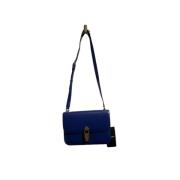 Pre-owned Leather handbags Saint Laurent Vintage , Blue , Dames