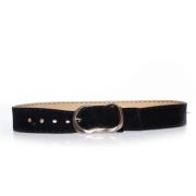 Pre-owned Suede belts Prada Vintage , Black , Dames