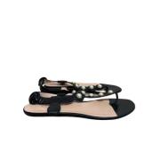 Pre-owned Leather sandals Gucci Vintage , Black , Dames