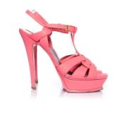 Pre-owned Sandalen Saint Laurent Vintage , Pink , Dames