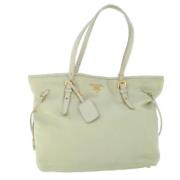 Pre-owned Fabric totes Prada Vintage , Beige , Dames