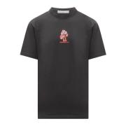 Crew Neck T-shirt met Uniek Borstzakje Department Five , Black , Heren