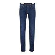 Blauwe Denim 5-Pocket Jeans Tramarossa , Blue , Heren