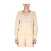 Sweatshirt Boutique Moschino , Beige , Dames