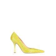 Leren Pumps met Strass Liu Jo , Yellow , Dames