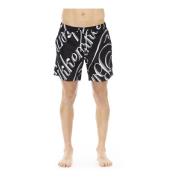 Black Polyester Swimwear Bikkembergs , Black , Heren