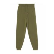 Cashmere Blend Joggers Sweatpants Burberry , Green , Dames