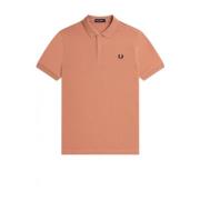 Roze Katoenen Piqué Polo Shirt Fred Perry , Pink , Heren