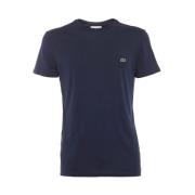 Blauwe Crew Neck T-shirt Lacoste , Blue , Heren