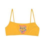 ;Papegaai; Bikini top Moschino , Yellow , Dames