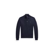 Lange Mouw Volledige Rits Jas Polo Ralph Lauren , Blue , Heren