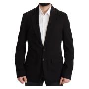 Klassieke Wol Blazer Dolce & Gabbana , Black , Heren