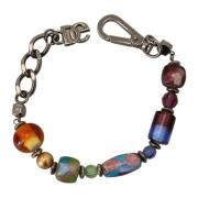 Multicolor Zilveren Ketting Kralen Armband Dolce & Gabbana , Multicolo...