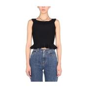 Brei -ruch`s top Alexander McQueen , Black , Dames