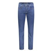 Blauwe Denim Jeans MAC , Blue , Heren