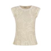 Sleeveless Tops Etro , Beige , Dames