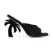 Zwarte sandalen Palm Angels , Black , Dames